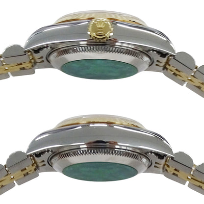 ROLEX ロレックス デイトジャスト 79173G F番 レディース 腕時計 10Pダイヤ 自動巻き AT ステンレス ゴールド 磨き済み【中古】