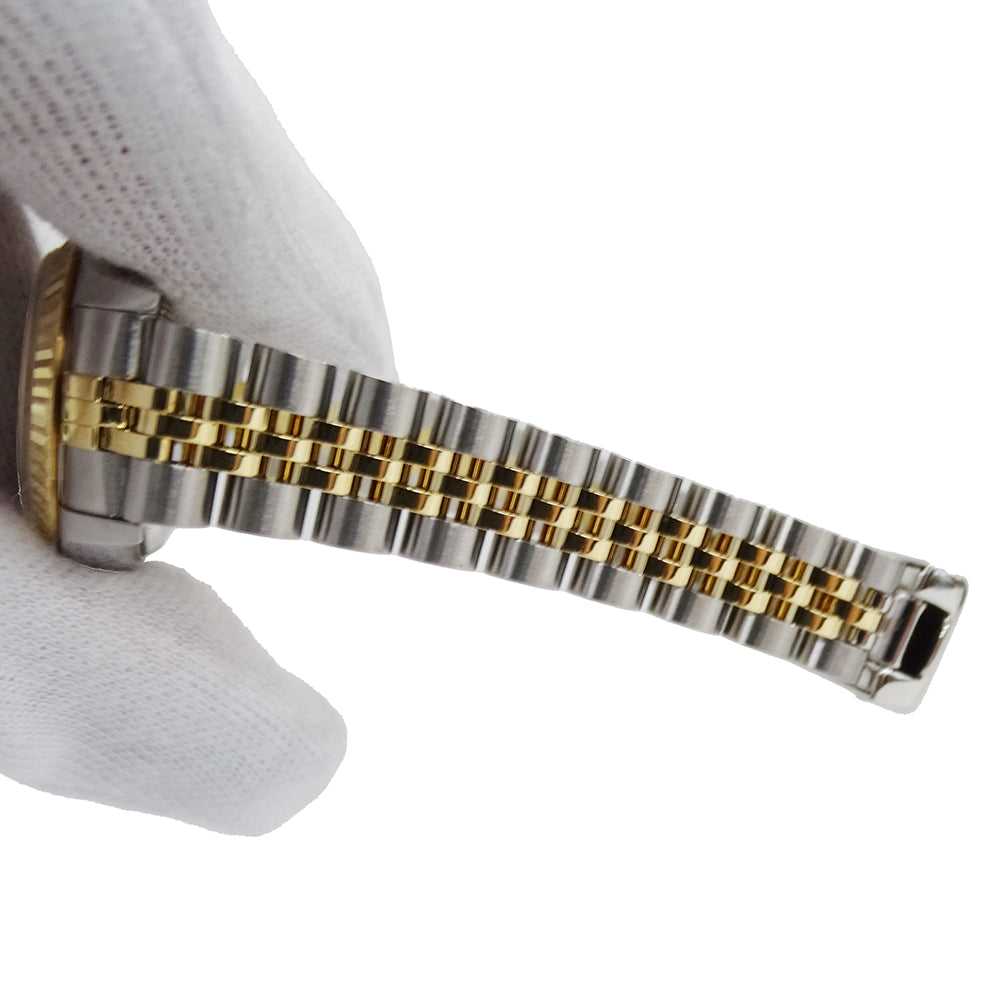 ROLEX ロレックス デイトジャスト 79173G F番 レディース 腕時計 10Pダイヤ 自動巻き AT ステンレス ゴールド 磨き済み【中古】
