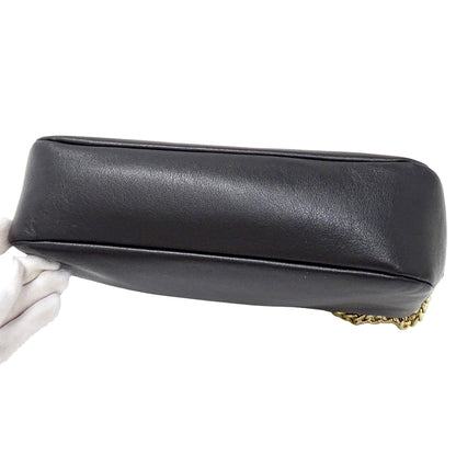 JIMMY CHOO ジミーチュウ ショルダーバッグ ブラック レザー レディース 【中古】