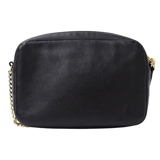 JIMMY CHOO ジミーチュウ ショルダーバッグ ブラック レザー レディース 【中古】