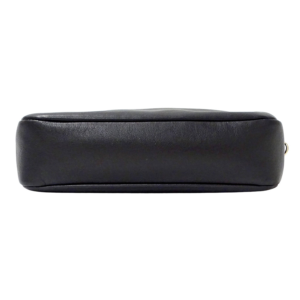 JIMMY CHOO ジミーチュウ ショルダーバッグ ブラック レザー レディース 【中古】