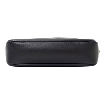 JIMMY CHOO ジミーチュウ ショルダーバッグ ブラック レザー レディース 【中古】
