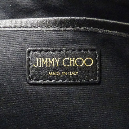 JIMMY CHOO ジミーチュウ ショルダーバッグ ブラック レザー レディース 【中古】