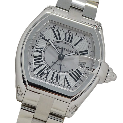 Cartier カルティエ ロードスター GMT XL W62032X6 メンズ 腕時計 自動巻き SS 磨き済み【中古】