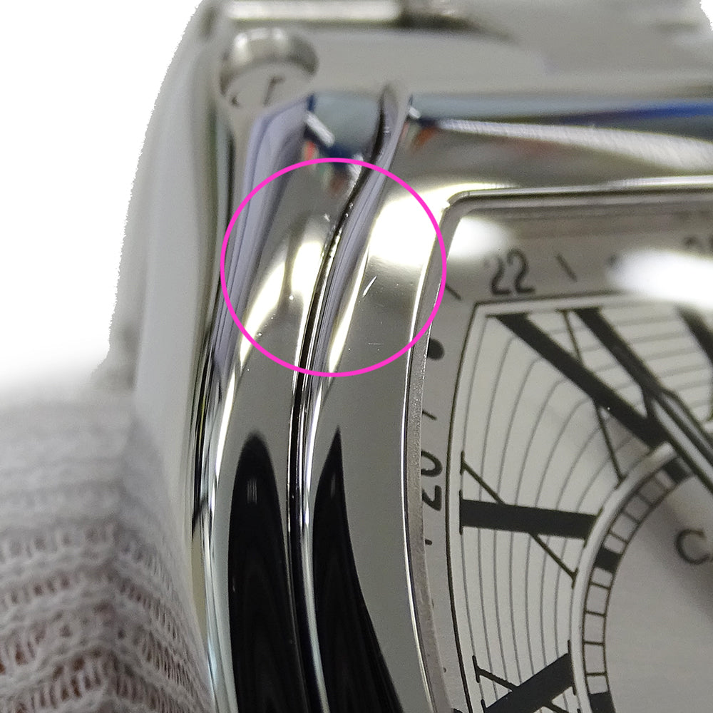 Cartier カルティエ ロードスター GMT XL W62032X6 メンズ 腕時計 自動巻き SS 磨き済み【中古】