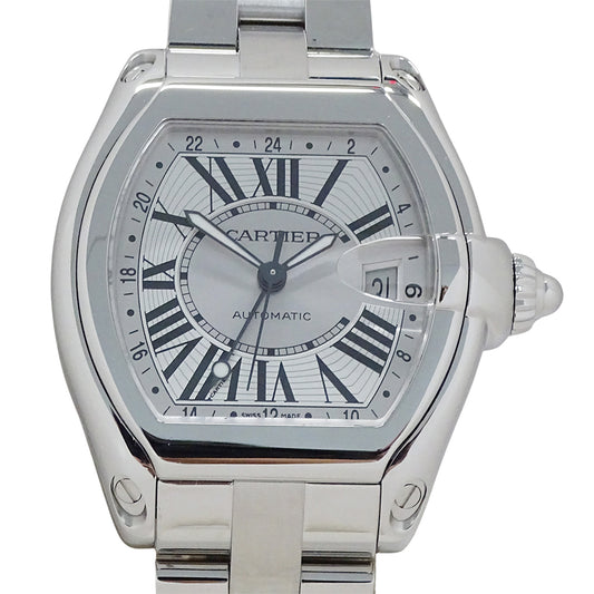 Cartier カルティエ ロードスター GMT XL W62032X6 メンズ 腕時計 自動巻き SS 磨き済み【中古】