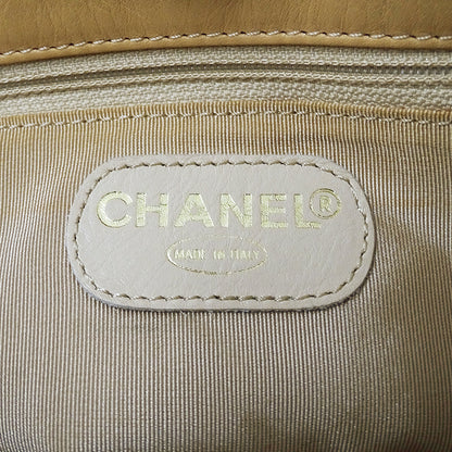 CHANEL シャネル ショルダーバッグ ベージュ レザー レディース 【中古】