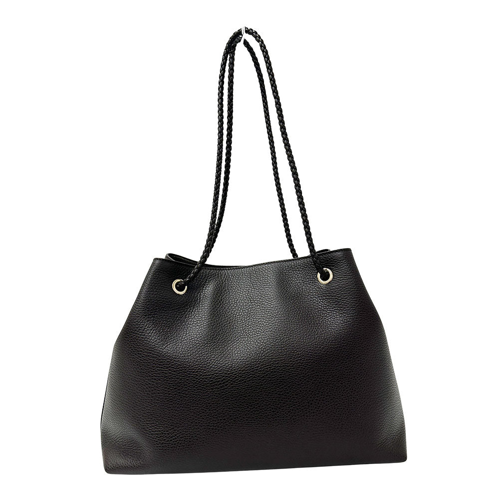 GUCCI グッチ トートバッグ ダークブラウン 419689 レザー レディース メンズ 【中古】