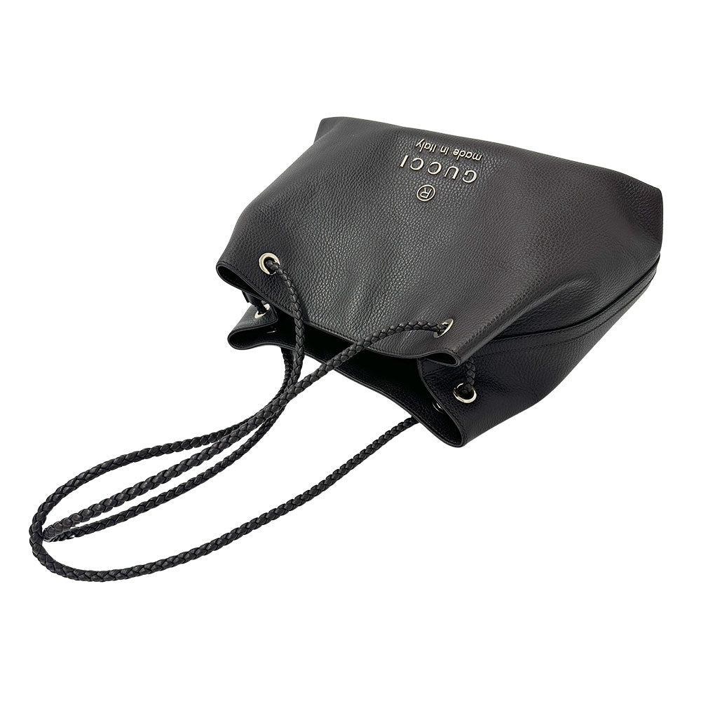 GUCCI グッチ トートバッグ ダークブラウン 419689 レザー レディース メンズ 【中古】