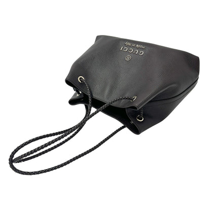 GUCCI グッチ トートバッグ ダークブラウン 419689 レザー レディース メンズ 【中古】