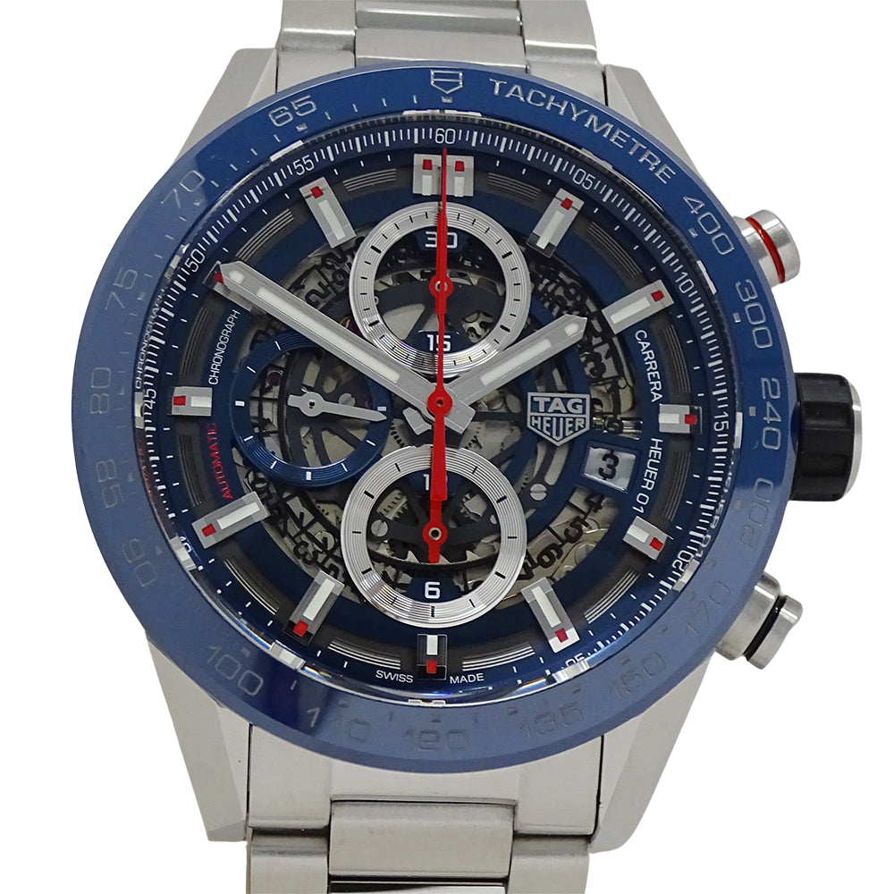 TAG Heuer タグホイヤー カレラ CAR201T-0 メンズ 腕時計 キャリバーホイヤー01 クロノグラフ 自動巻き ステンレス 磨き済み【中古】