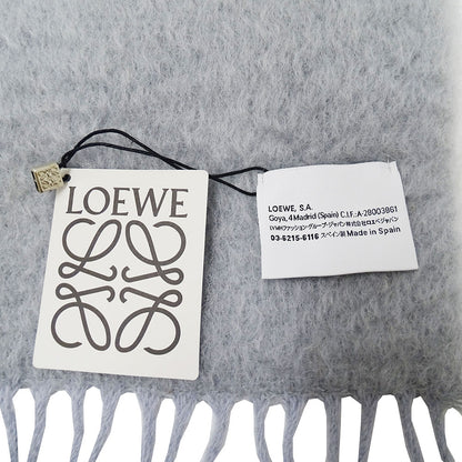 LOEWE ロエベ マフラー・ストール グレー ウール レディース 【中古】
