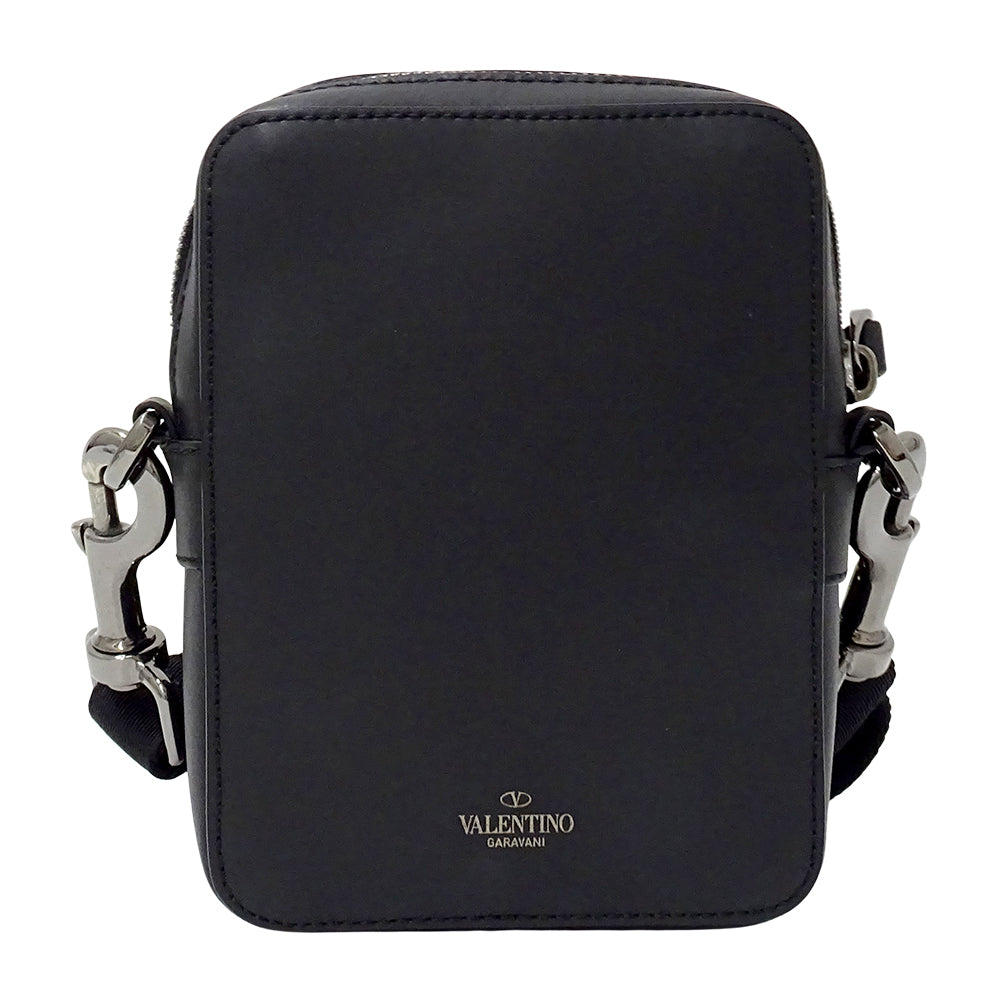 Valentino Garavani ヴァレンティノ・ガラヴァーニ ショルダーバッグ ブラック レザー レディース 【中古】