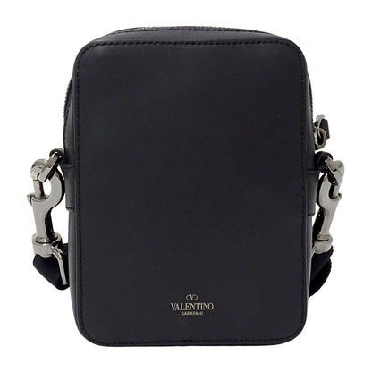 Valentino Garavani ヴァレンティノ・ガラヴァーニ ショルダーバッグ ブラック レザー レディース 【中古】