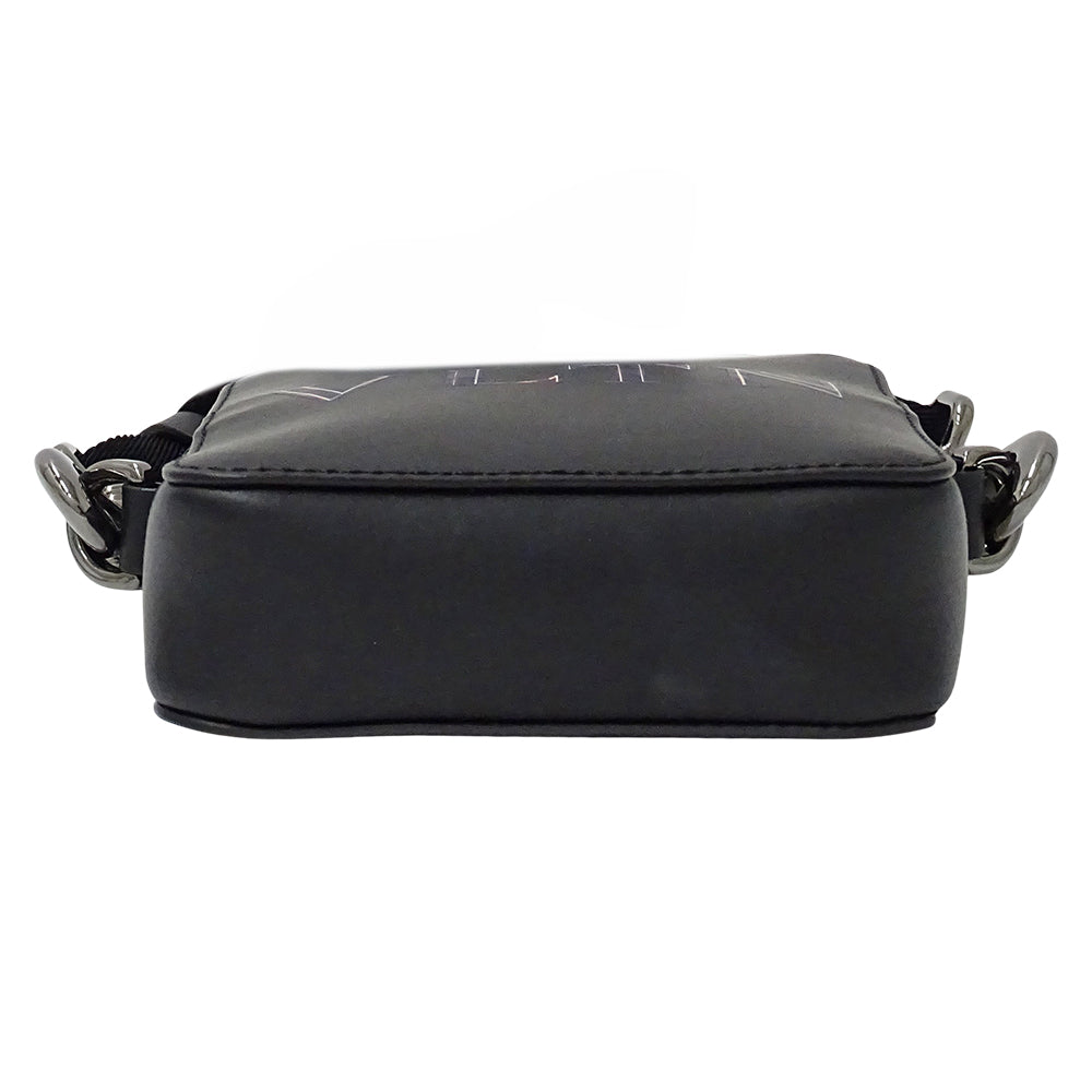 Valentino Garavani ヴァレンティノ・ガラヴァーニ ショルダーバッグ ブラック レザー レディース 【中古】
