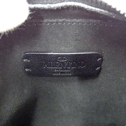 Valentino Garavani ヴァレンティノ・ガラヴァーニ ショルダーバッグ ブラック レザー レディース 【中古】