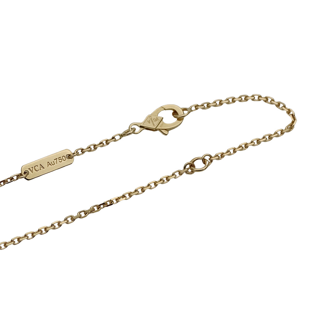 Van Cleef & Arpels ヴァンクリーフ＆アーペル ヴィンテージアルハンブラ ネックレス 750YG ダイヤモンド レディース 磨き済み 【中古】