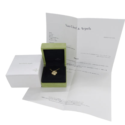 Van Cleef & Arpels ヴァンクリーフ＆アーペル ヴィンテージアルハンブラ ネックレス 750YG ダイヤモンド レディース 磨き済み 【中古】