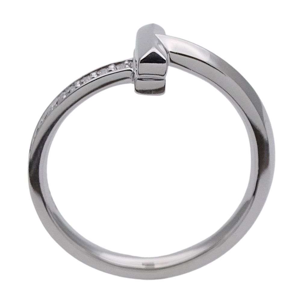 TIFFANY&Co. ティファニー Tワン リング 指輪 750WG ホワイトゴールド 約11号 レディース 磨き済み【中古】