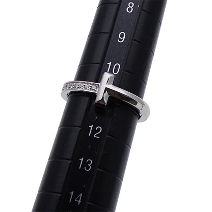 TIFFANY&Co. ティファニー Tワン リング 指輪 750WG ホワイトゴールド 約11号 レディース 磨き済み【中古】