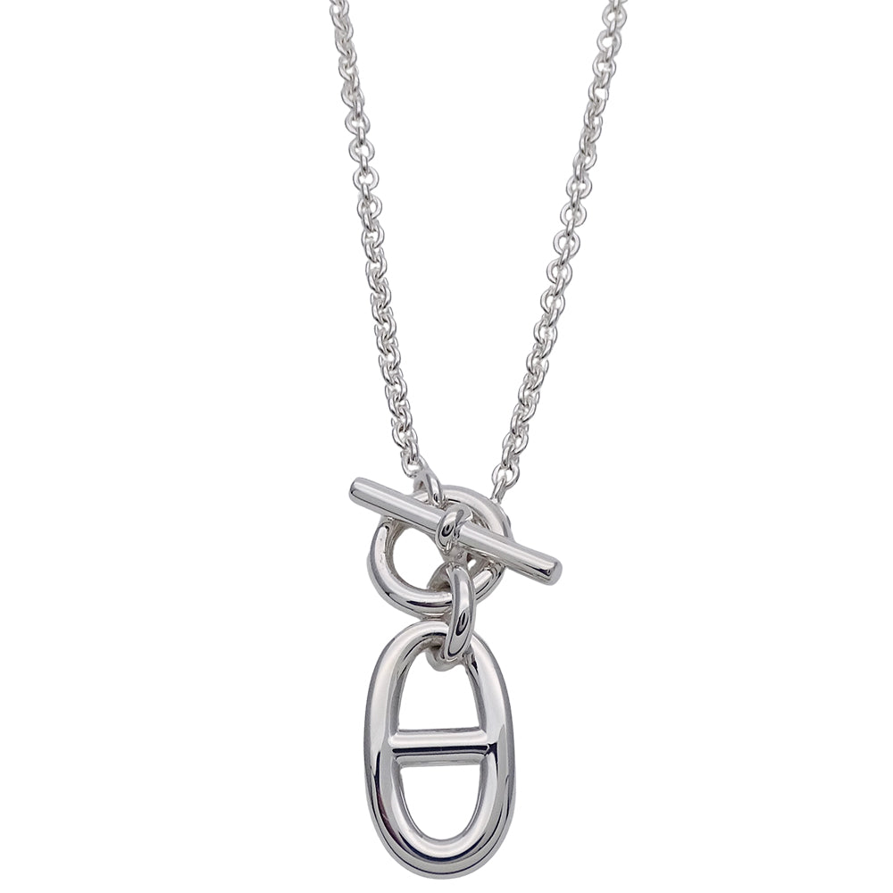 HERMES エルメス シェーヌダンクル アミュレット ネックレス SV925 シルバー レディース 磨き済み【中古】