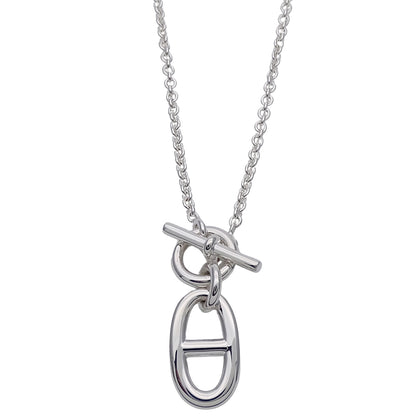 HERMES エルメス シェーヌダンクル アミュレット ネックレス SV925 シルバー レディース 磨き済み【中古】