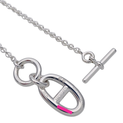 HERMES エルメス シェーヌダンクル アミュレット ネックレス SV925 シルバー レディース 磨き済み【中古】