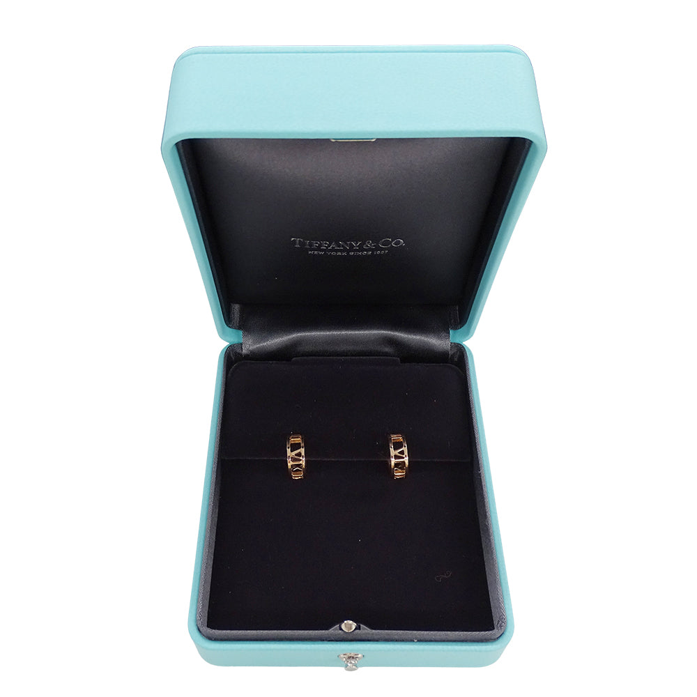 TIFFANY&Co. ティファニー アトラス オープン ピアス 750PG ピンクゴールド レディース 磨き済み【中古】