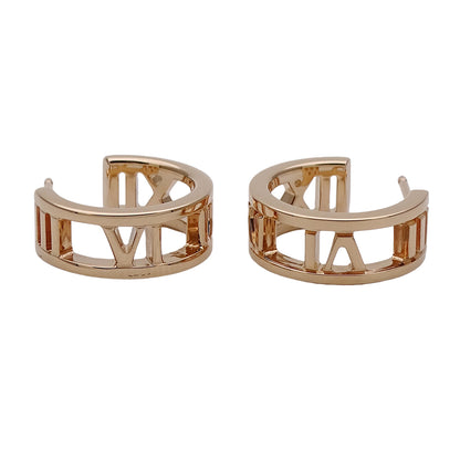 TIFFANY&Co. ティファニー アトラス オープン ピアス 750PG ピンクゴールド レディース 磨き済み【中古】