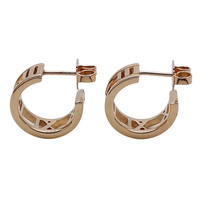 TIFFANY&Co. ティファニー アトラス オープン ピアス 750PG ピンクゴールド レディース 磨き済み【中古】