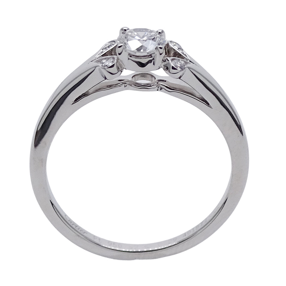 Cartier カルティエ バレリーナ ソリテール リング 指輪 PT950 ダイヤモンド #52 約11号 レディース 磨き済み【中古】
