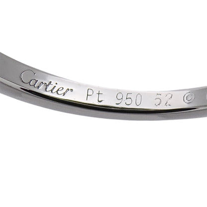 Cartier カルティエ バレリーナ ソリテール リング 指輪 PT950 ダイヤモンド #52 約11号 レディース 磨き済み【中古】