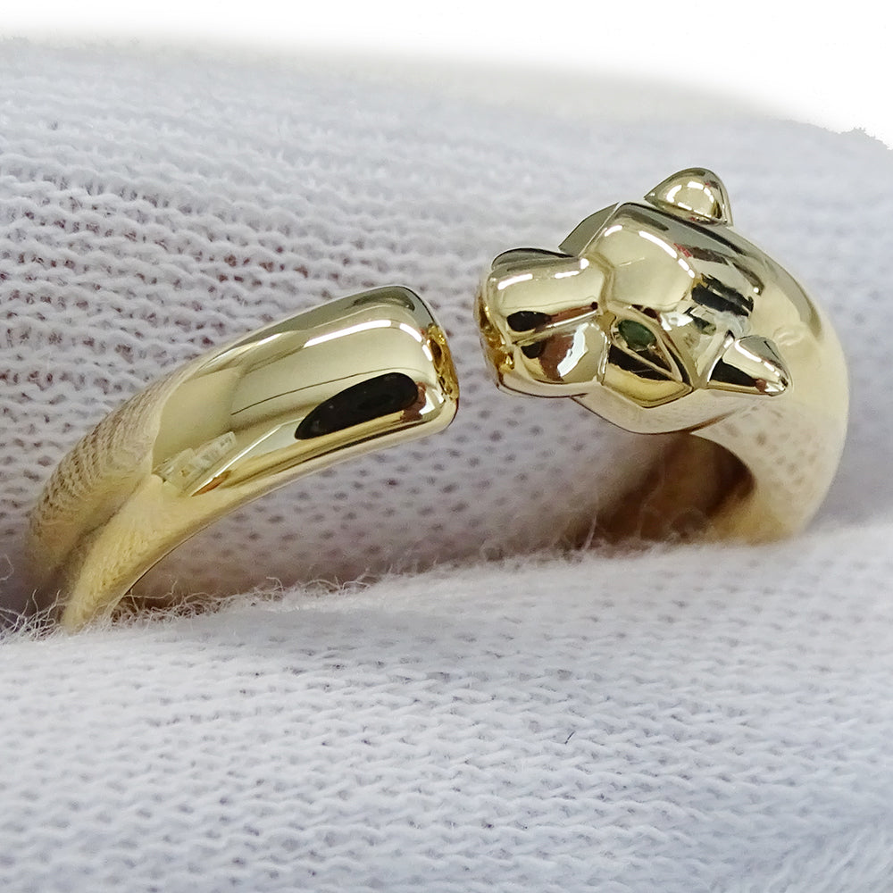 Cartier カルティエ パンテール スモール リング 指輪 750YG ゴールド #58 約17号 レディース メンズ 磨き済み【中古】