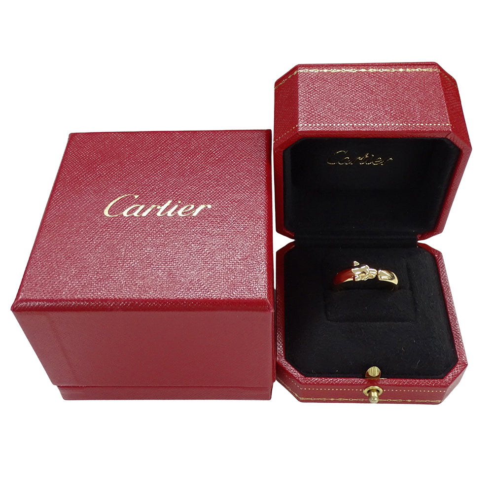 Cartier カルティエ パンテール スモール リング 指輪 750YG ゴールド #58 約17号 レディース メンズ 磨き済み【中古】