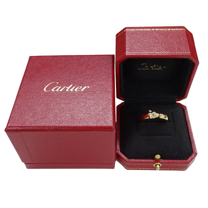 Cartier カルティエ パンテール スモール リング 指輪 750YG ゴールド #58 約17号 レディース メンズ 磨き済み【中古】