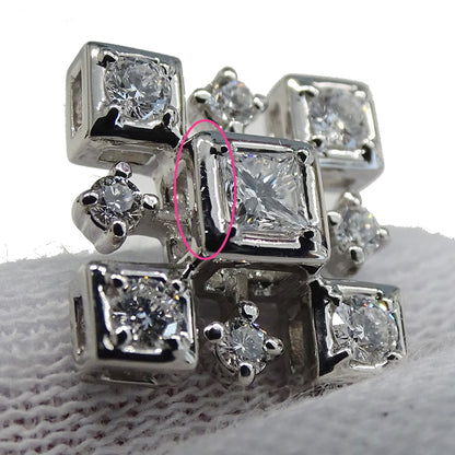 ROYAL ASSCHER ロイヤルアッシャー ネックレス PT850 PT900 ダイヤモンド D0.48 レディース 磨き済み【中古】