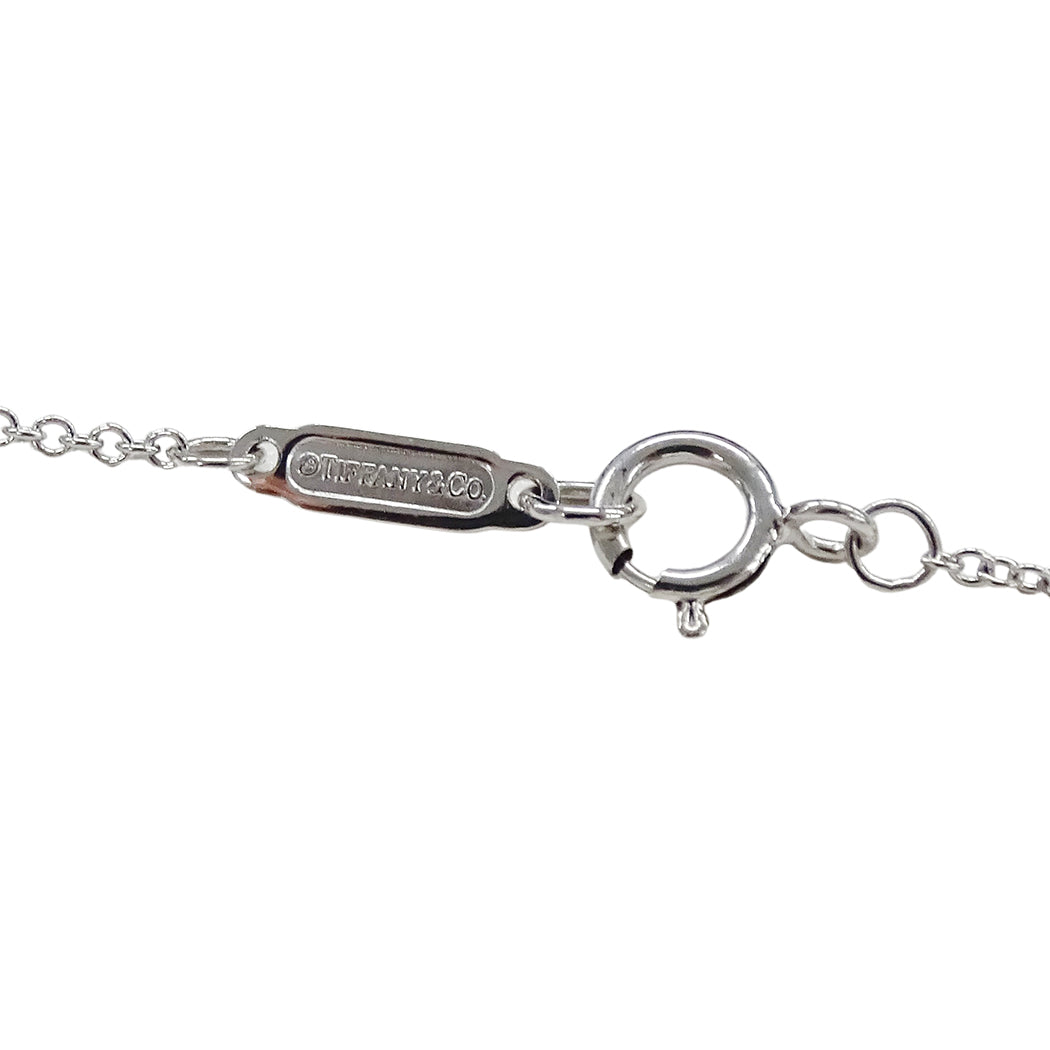 TIFFANY&Co. ティファニー Tスマイル スモール ネックレス 750WG ダイヤモンド レディース 磨き済み【中古】