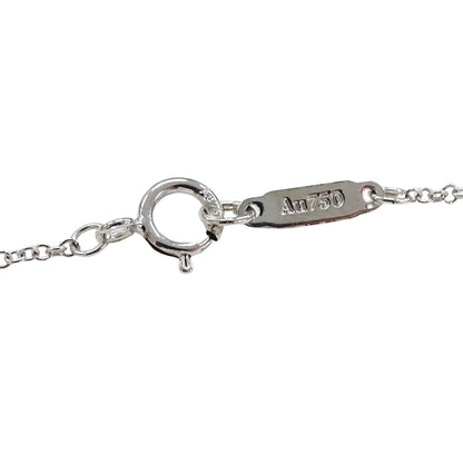 TIFFANY&Co. ティファニー Tスマイル スモール ネックレス 750WG ダイヤモンド レディース 磨き済み【中古】