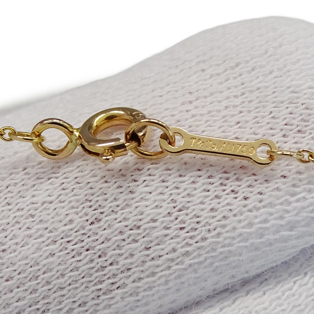 TIFFANY&Co. ティファニー オリーブリーフ ネックレス 750PG ピンクゴールド レディース 磨き済み【中古】