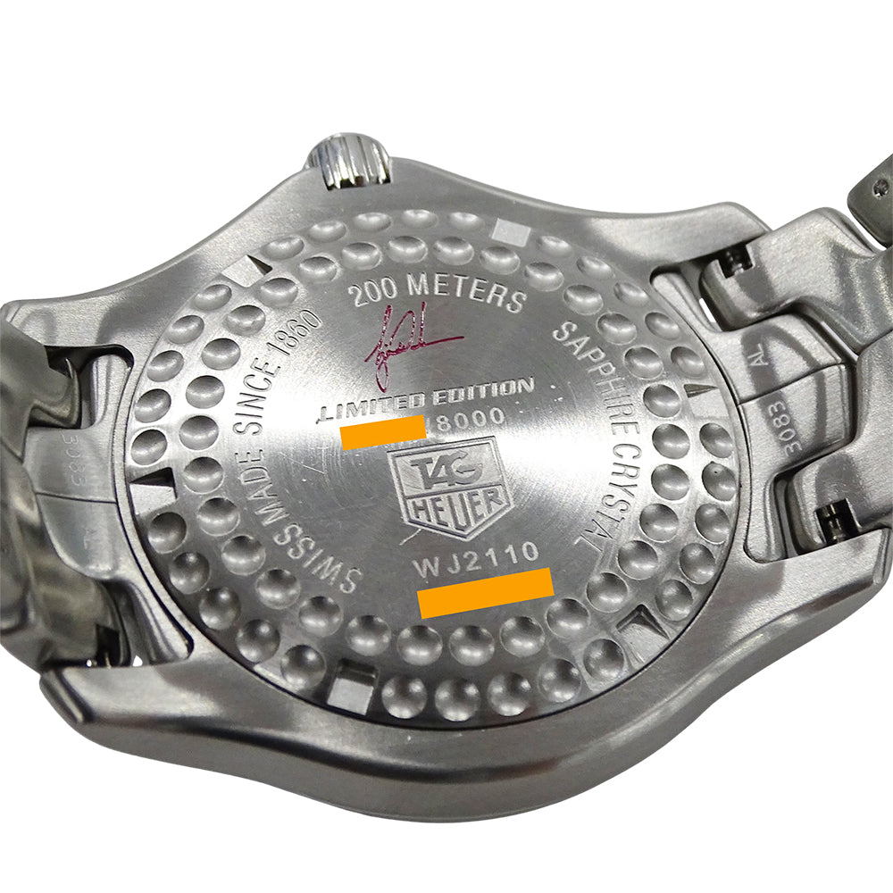 TAG Heuer タグホイヤー リンク タイガーウッズ WJ2110 BA0570 メンズ 腕時計 タイガーウッズ 8000本限定 自動巻き ステンレス 磨き済み【中古】