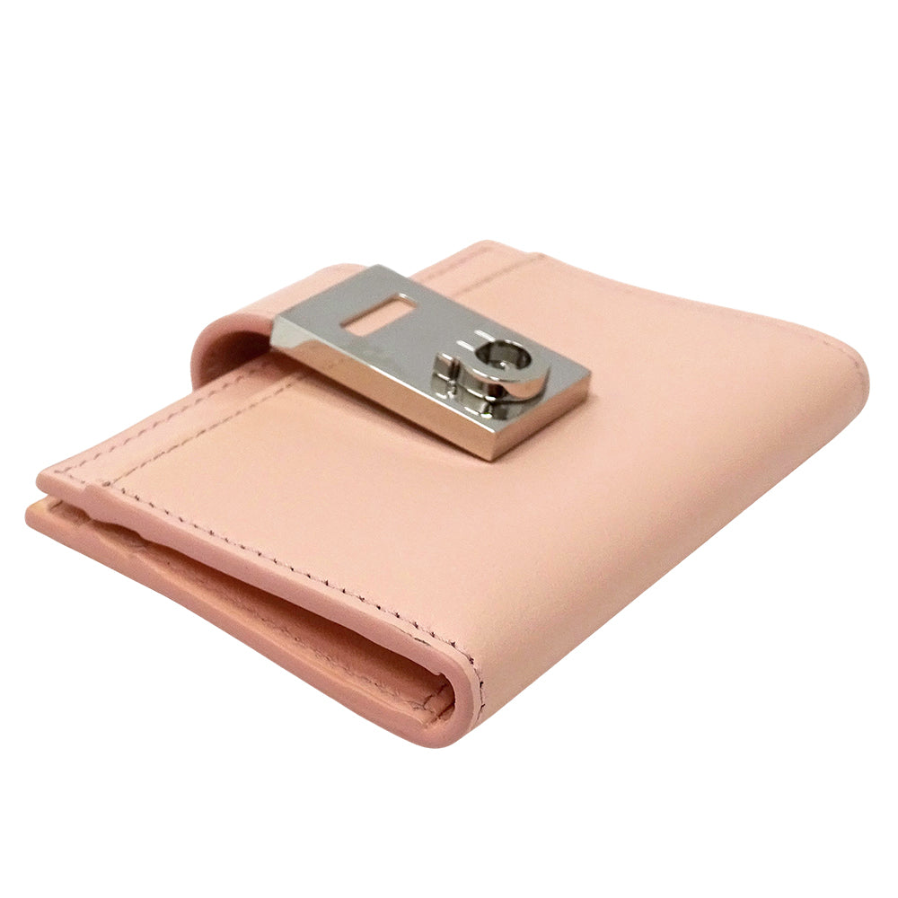 Ferragamo フェラガモ カードケース ガンチーニ ピンク レザー レディース 【中古】