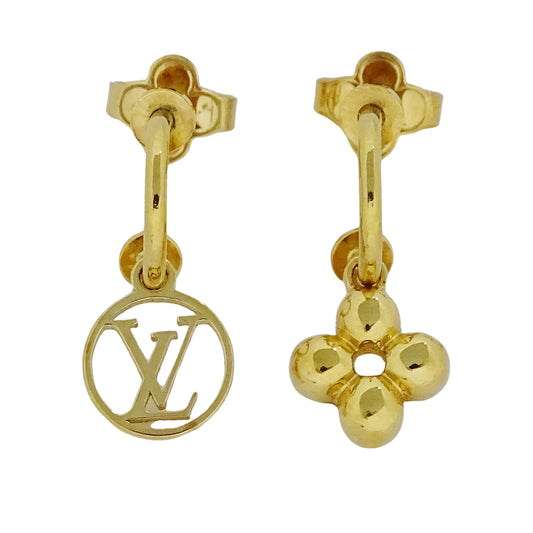LOUIS VUITTON ルイ・ヴィトン ピアス・ブルーミング ピアス GP ゴールド レディース M64859 【中古】