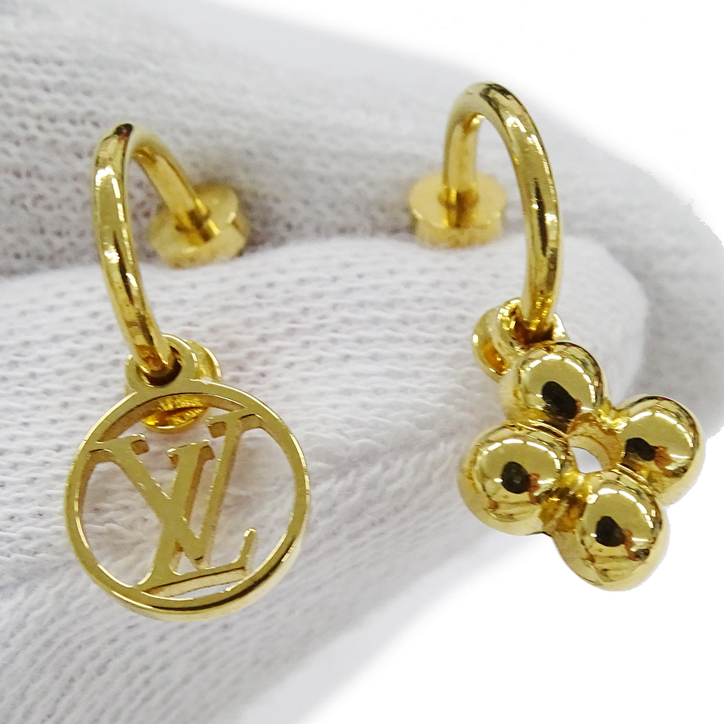 LOUIS VUITTON ルイ・ヴィトン ピアス・ブルーミング ピアス GP ゴールド レディース M64859 【中古】