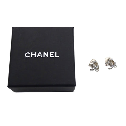 CHANEL シャネル イヤリング ココマーク GP ラインストーン シルバー レディース 【中古】