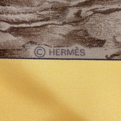 HERMES エルメス カレ90 CASSE NOISETTE くるみ割り スカーフ イエロー マルチカラー シルク レディース 【中古】