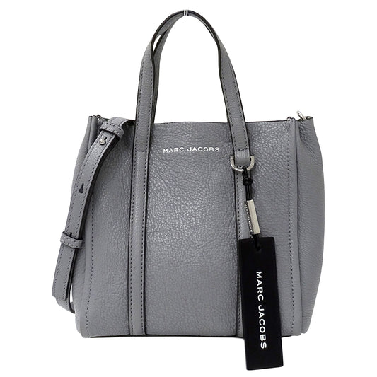 MARC JACOBS マークジェイコブス ハンドバッグ ショルダーバッグ 2way グレー レザー レディース 【中古】