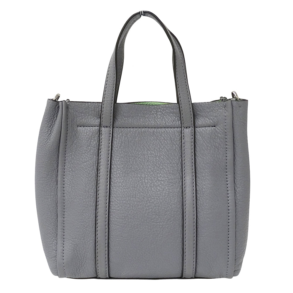 MARC JACOBS マークジェイコブス ハンドバッグ ショルダーバッグ 2way グレー レザー レディース 【中古】