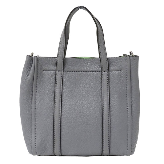 MARC JACOBS マークジェイコブス ハンドバッグ ショルダーバッグ 2way グレー レザー レディース 【中古】