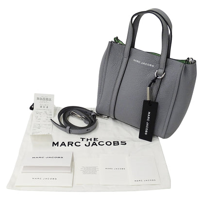 MARC JACOBS マークジェイコブス ハンドバッグ ショルダーバッグ 2way グレー レザー レディース 【中古】