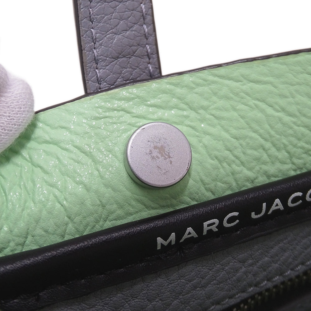 MARC JACOBS マークジェイコブス ハンドバッグ ショルダーバッグ 2way グレー レザー レディース 【中古】